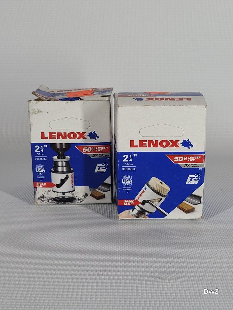 LENOX Speed Slot Bi-Metal Hole Saw with T3 Technology, specifically the 2 1/4" (57mm) size (2 For $10)