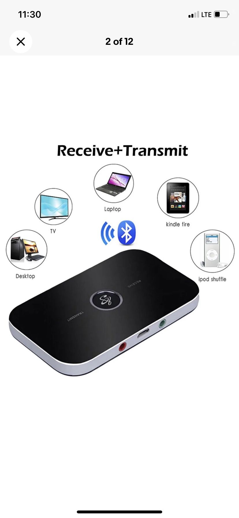 Bluetooth 5.0 Transmitter & Receiver Wireless AVRCP Home TV Stereo Audio Adapter