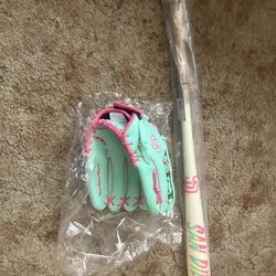 SD Padres Bat and Glove