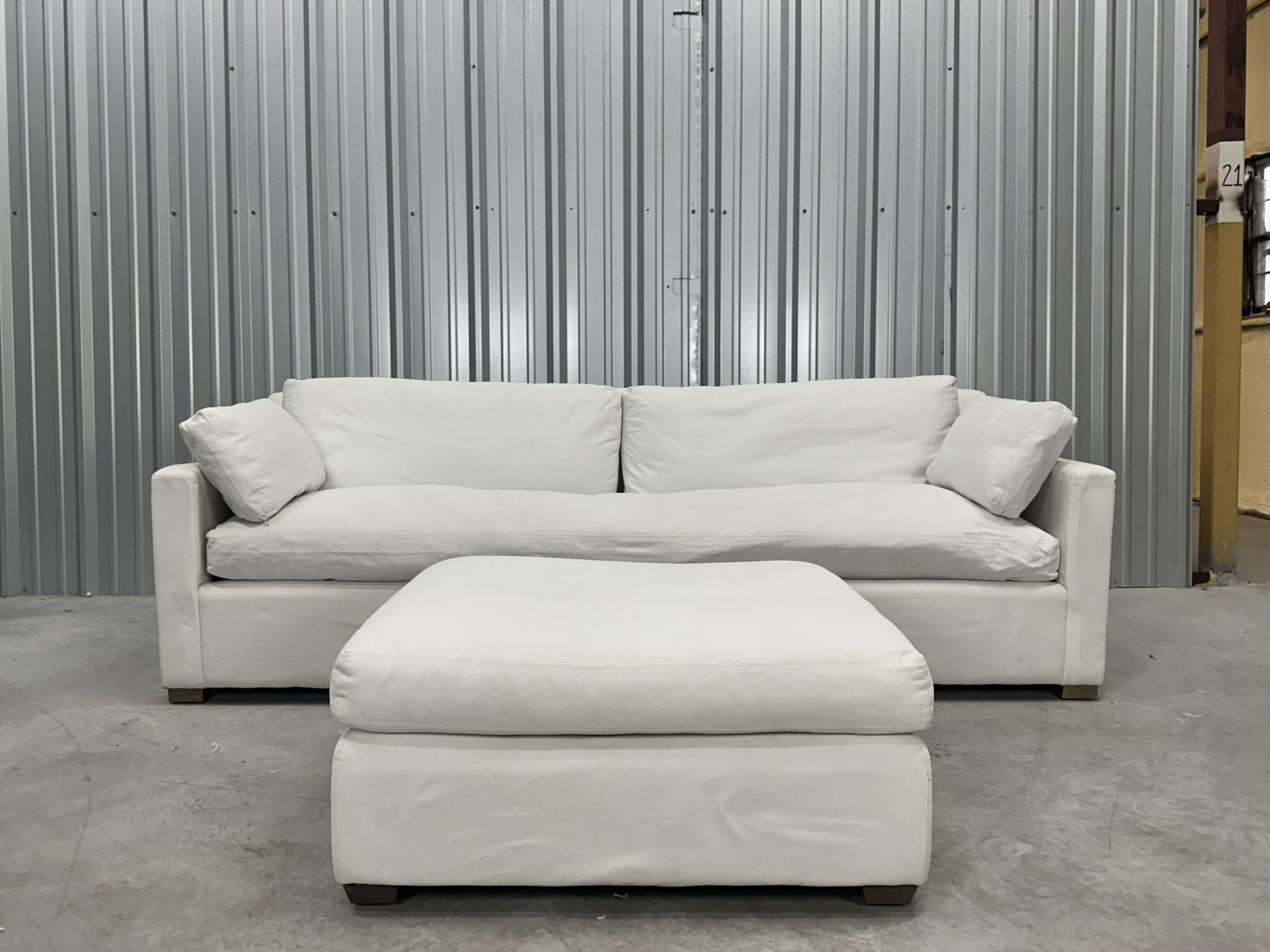 Restoration Hardware Sofa And Ottoman