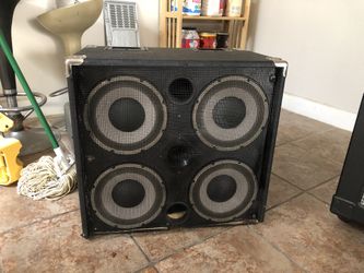 4 Ten Guitar Speakers Cab Just Cab Fender