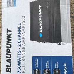 750 Amplifier Brand New Blakpunt Audio Equipment 