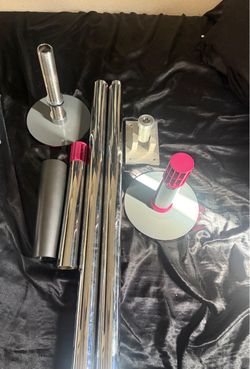 Silver dancing pole