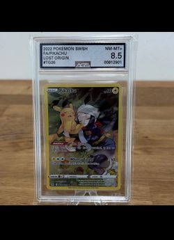 Pokémon TCG Pikachu Full Art Holo TG05/TG30 Lost Origin TG Eng AGS 8.5