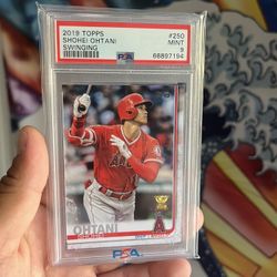 2019 Topps Shohei Ohtani Swinging PSA 9 