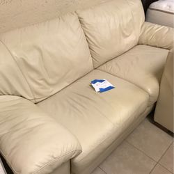 Leather Sofa And Chair 