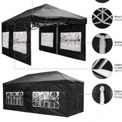 10x20 Pop up  Canopy with sidewalls Commercial  Tent UPF 50+ All Weather Waterproof Outdoor Wedding Party Tents Canopy Gazebo