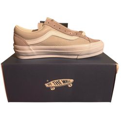 New! Vans  Size 5.5 Women’s Premium Old Skool 36 LX Leather Shoes Atmosphere Grey Beige