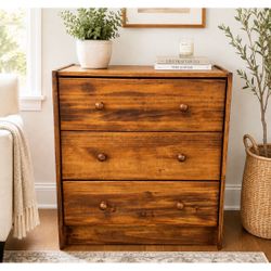 Rustic Wood Pine Dresser