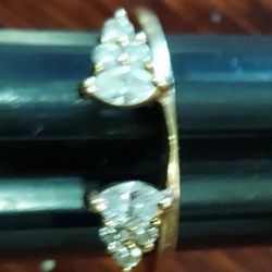 Wedding Ring Enhancer 14kt 40 Pts Diamonds 
