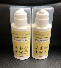 2 New Sealed Progesto Life Balancing Cream Bottles