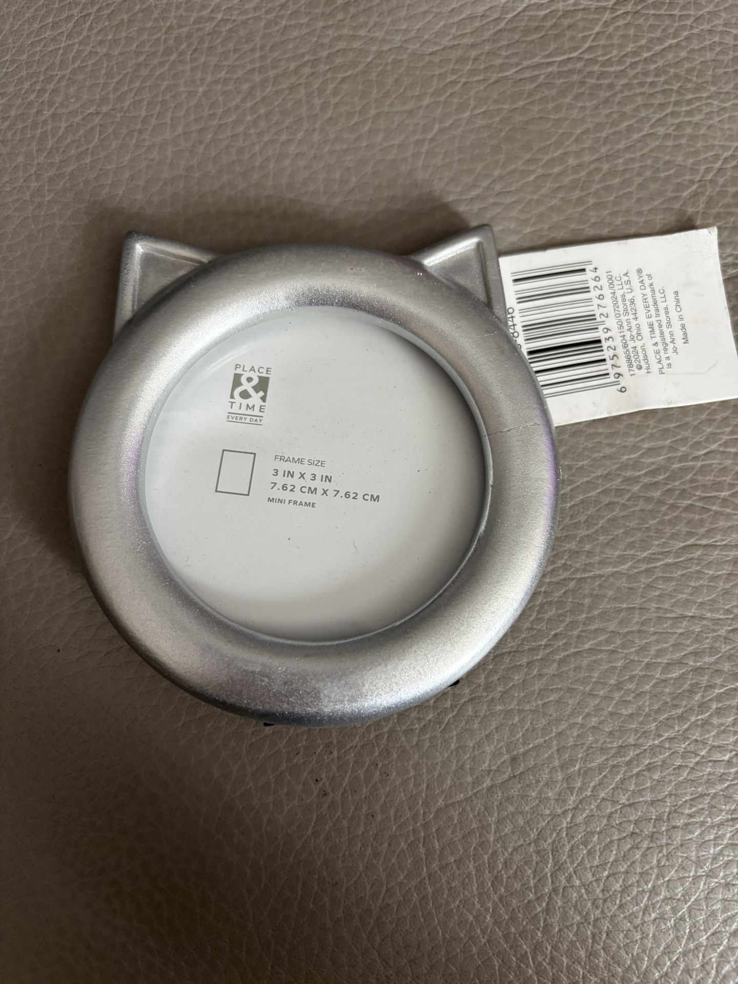 New Silver Mini Cat Ears Face Photo Frame