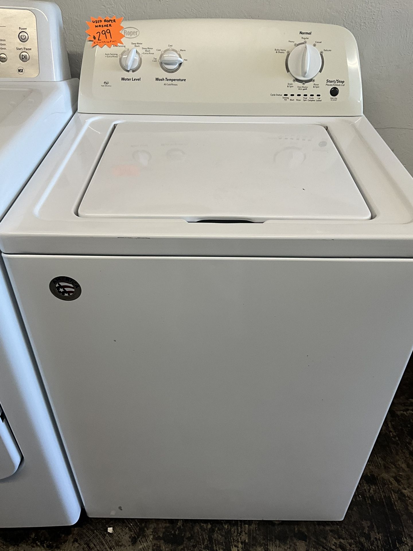 USED ROPER WASHER