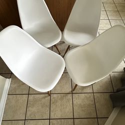 Plastic  White Chairs 