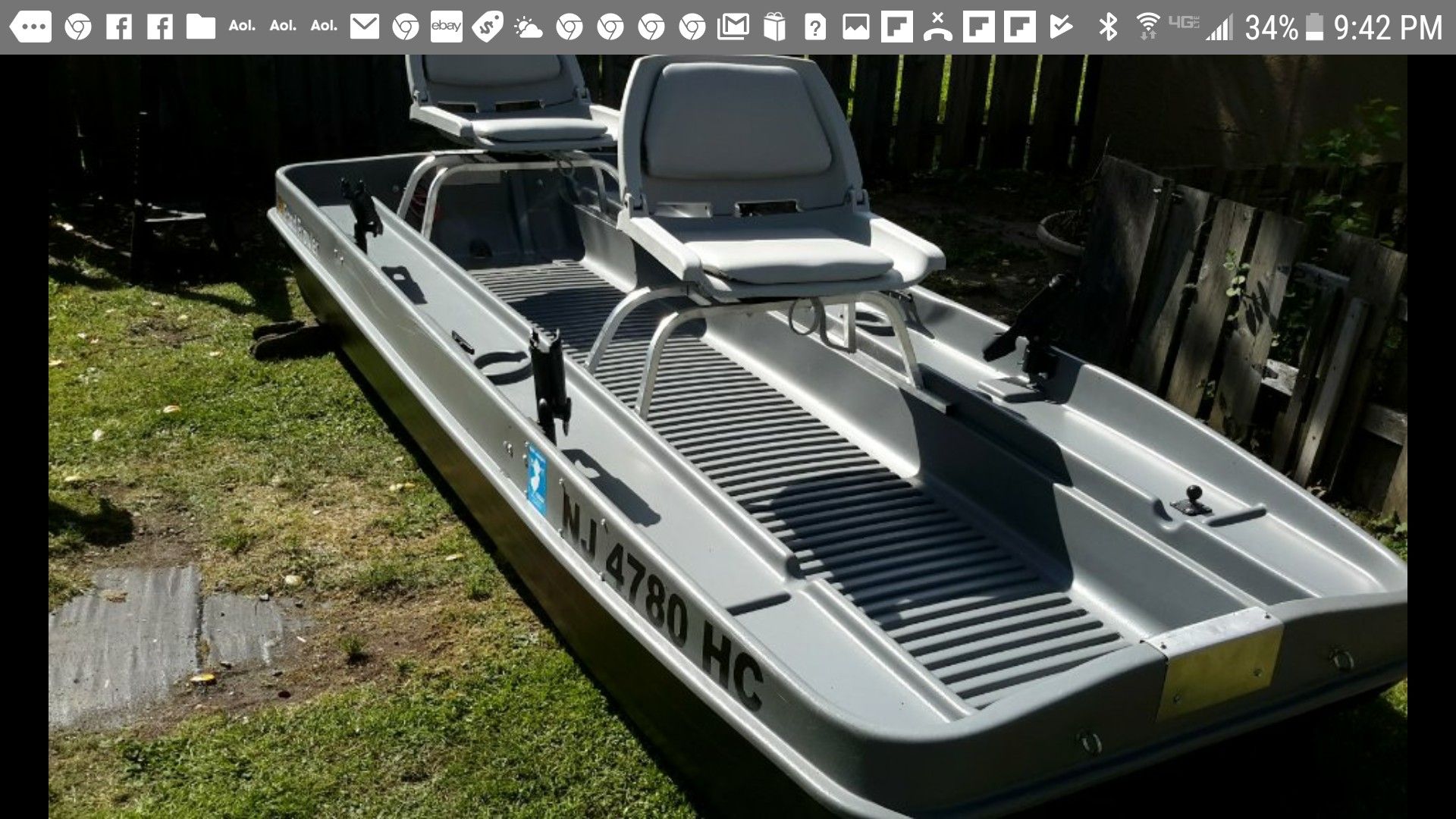 BASS PRO SHOPS POND PROWLER 10ft BOAT