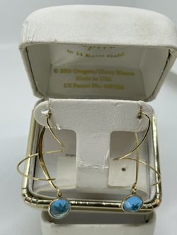 Topaz Gold Earrings  