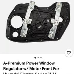Hyundai Elantra Sedan Window Regulator (2011-2016)