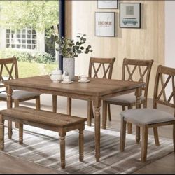 Dining Chairs "Luxembourg Collection" by Best Master Furniture -18" Seat Height (Set of 2) - Antique Natural Oak