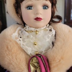 Victorian Rose Collection  Porcelain Doll 