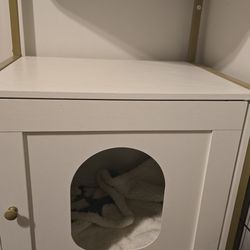 Cat Litter Box White Furniture
