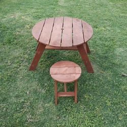 Kid's Outdoor Table And Chair $25