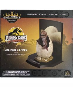 The Noble Collection Jurassic Park Velociraptor Egg Figure Toyllectible Treasure