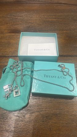 Real Tiffany silver necklace &chrams