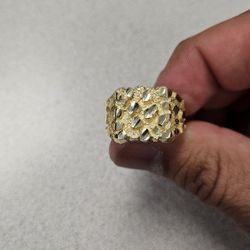 10k Nugget Ring 
