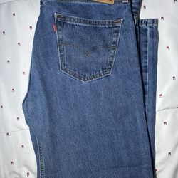 New Levi’s 505 Regular Straight Fit Jeans Men’s 34x30 Blue 100% Cotton