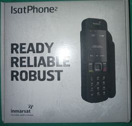 Satellite Phone Isatphone2, Includeds 4500 Minutes , Almost New, Only Had A Few Test Calls. Unlocked., Great for Boat Rv Camping Hiking