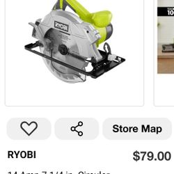 Ryobi 7 1/4 Circular Saw With Laser 