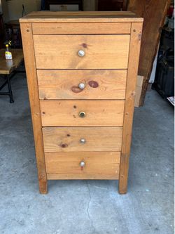 Solid wood tall dresser