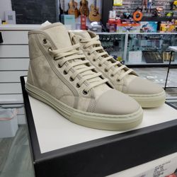 Gucci High Top Canvas Sneakers Size 7 