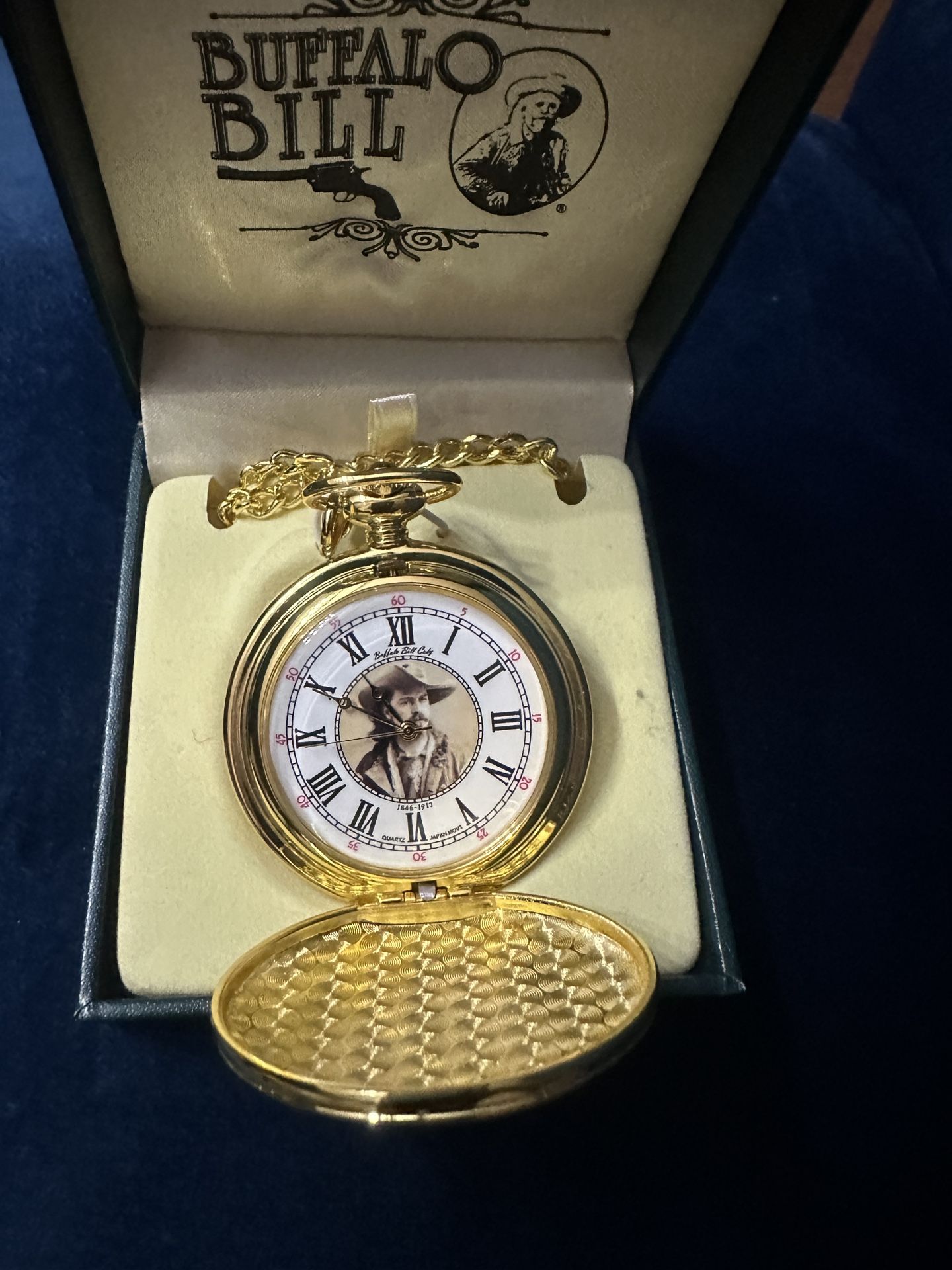 Buffalo Bill Pocket Watch With Chain