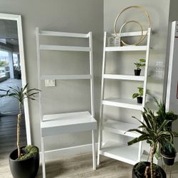 Moving Office Sale, Solid IKEA Shelf Unit, Leaning Desk