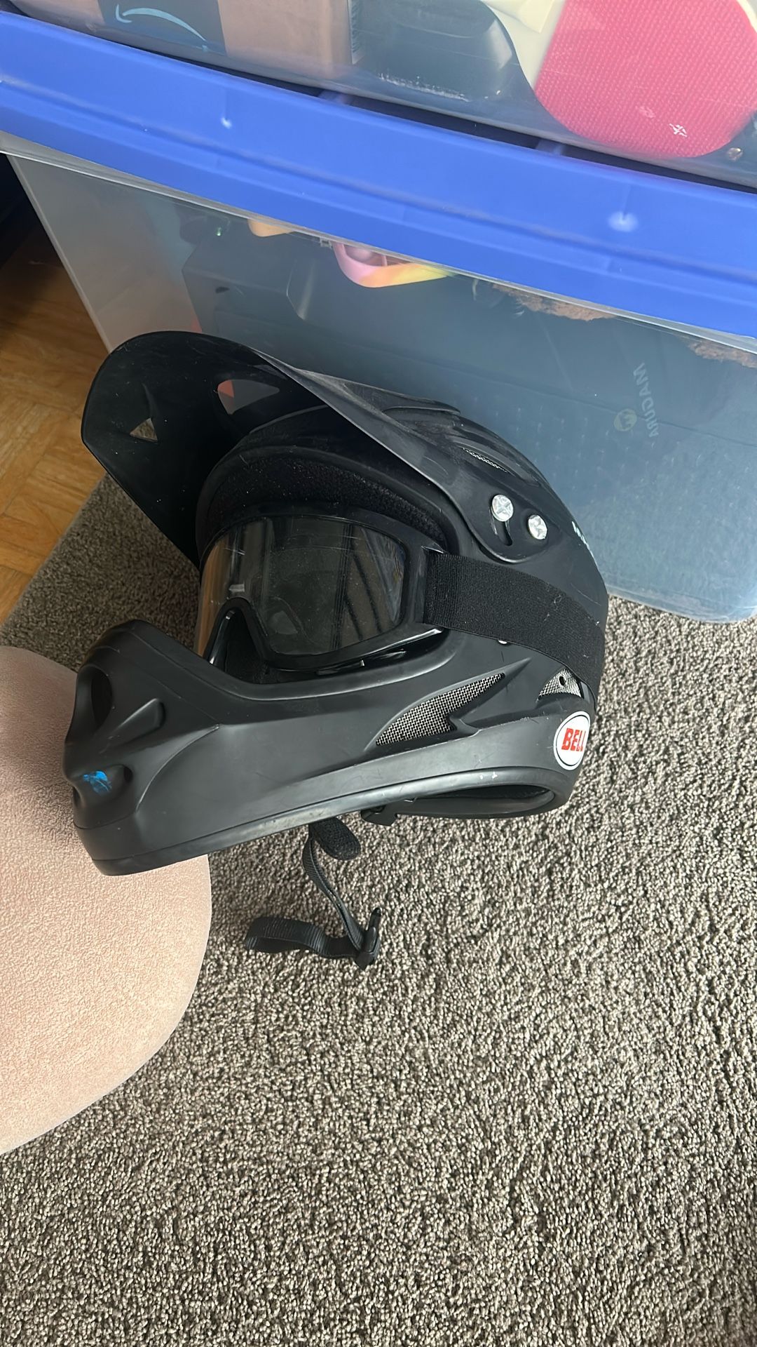 Bell Helmet With Goggles