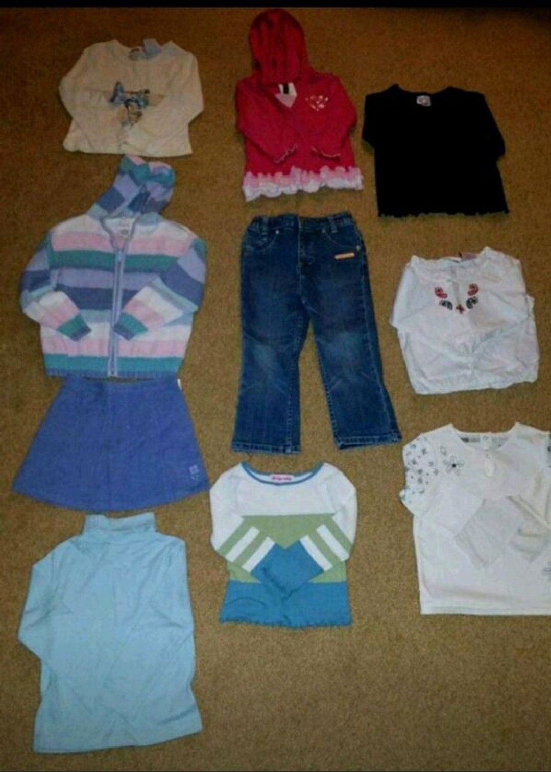 Lot of 10 Girls size 3T clothes