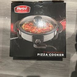 Parini Appliances 12" Non Stick Electric Variable Temperature Pizza Cooker