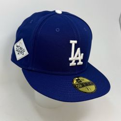 NWT Los Angeles Dodgers 2017 World Series New Era 59FIFTY Fitted 7 1/2 Baseball Hat