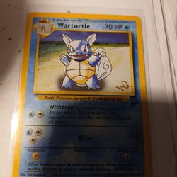 Wartutle With W Stamp Super Rare