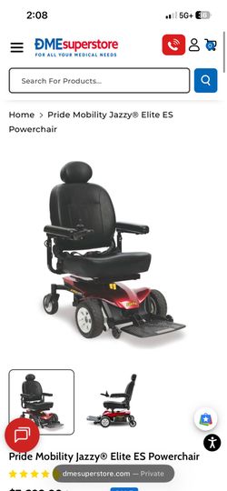 Pride Mobility Jazzy Elite ES power wheelchair