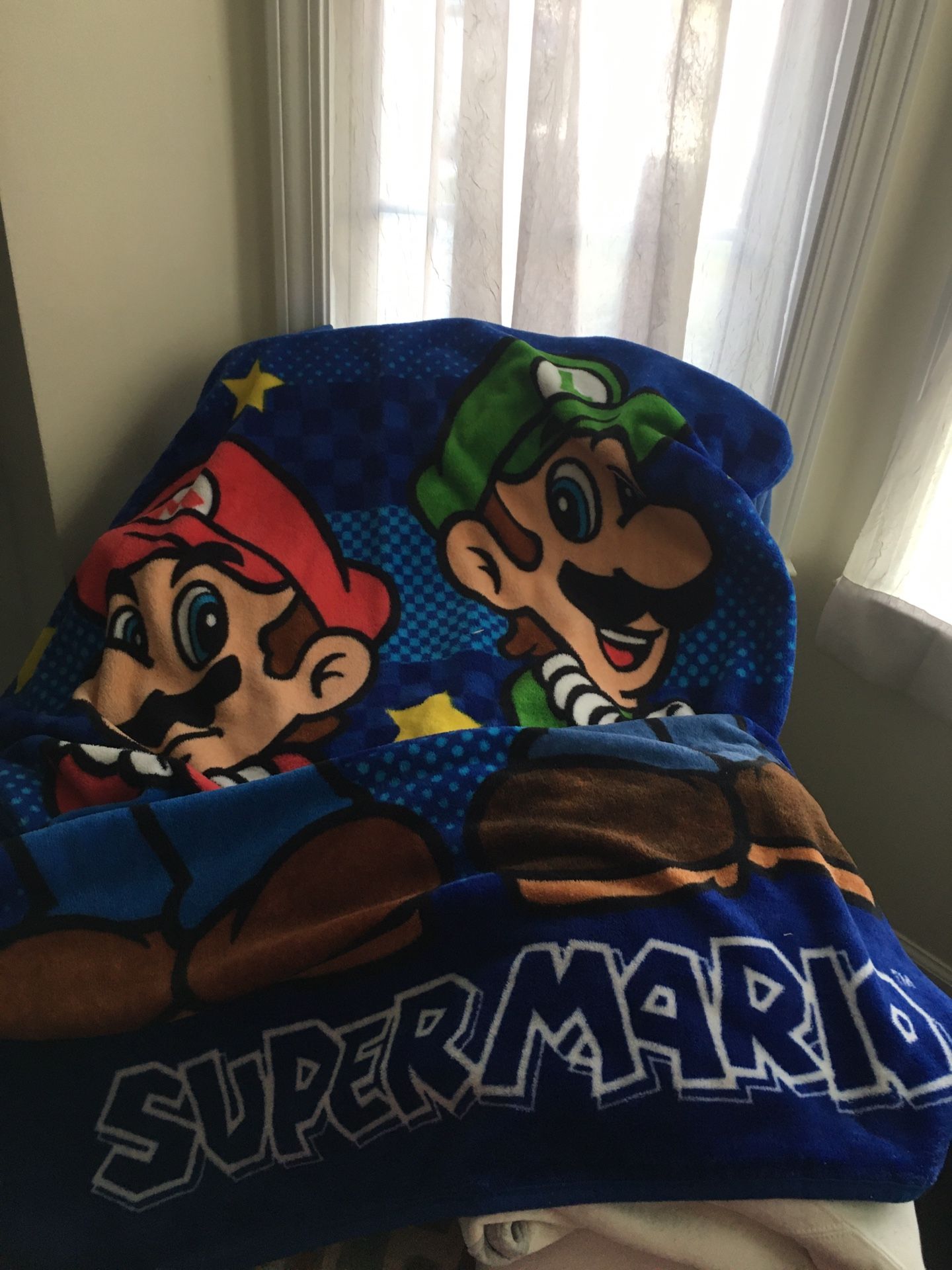 Super Mario Blanket. Perfect.