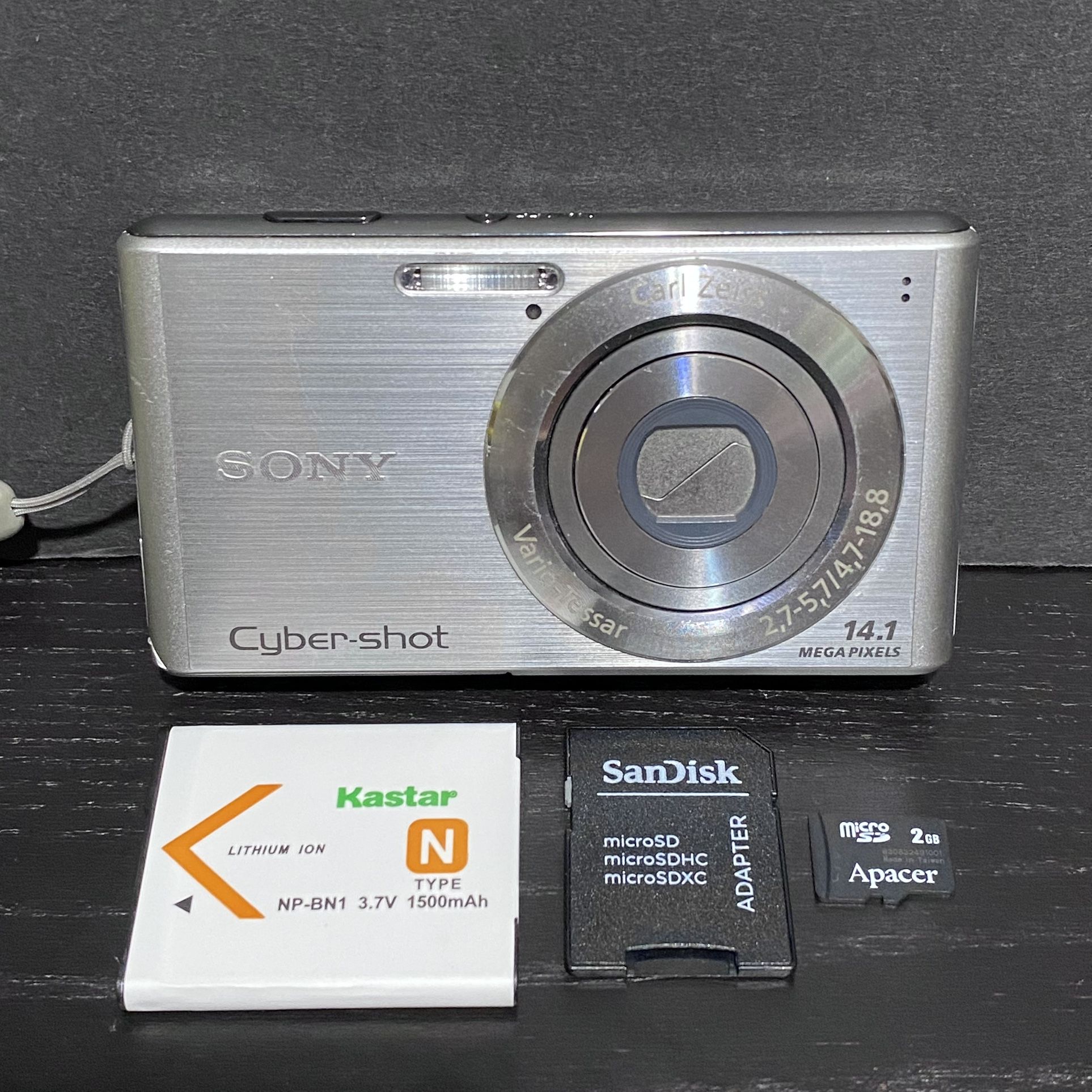 Sony Cybershot DSC W530 Digital Camera 14.1MP 4x Zoom NO CHARGER