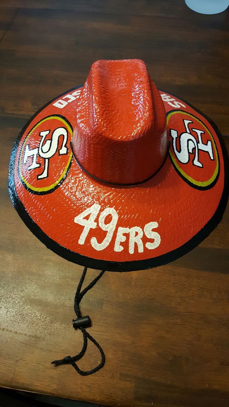 San Francisco 49ers mexican hand painted sombrero