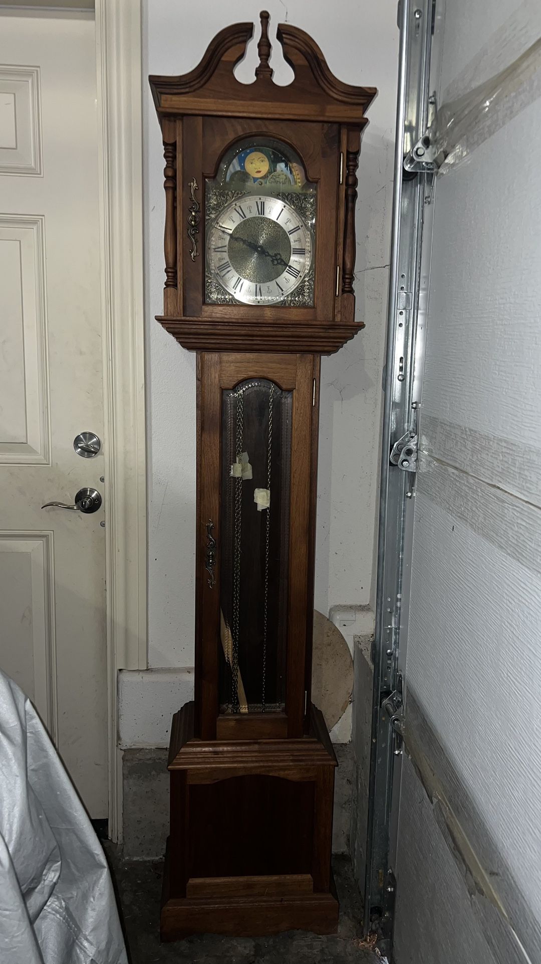 Antique handmade grandfather clock