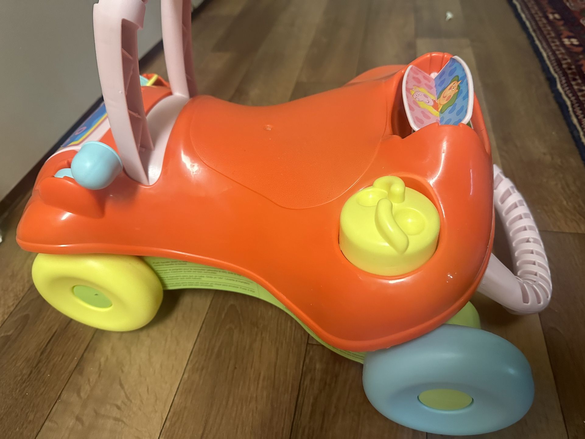 Playskool Step Start Walk 'n Ride Peppa Pig Active 2-in-1 Ride-On and Walker Toy for Toddlers and Babies 9 Months and Up
