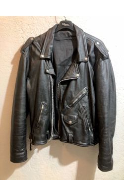 Black Leather Biker Jacket