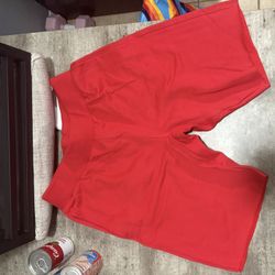 Champion Blank Shorts Team Red Scarlet