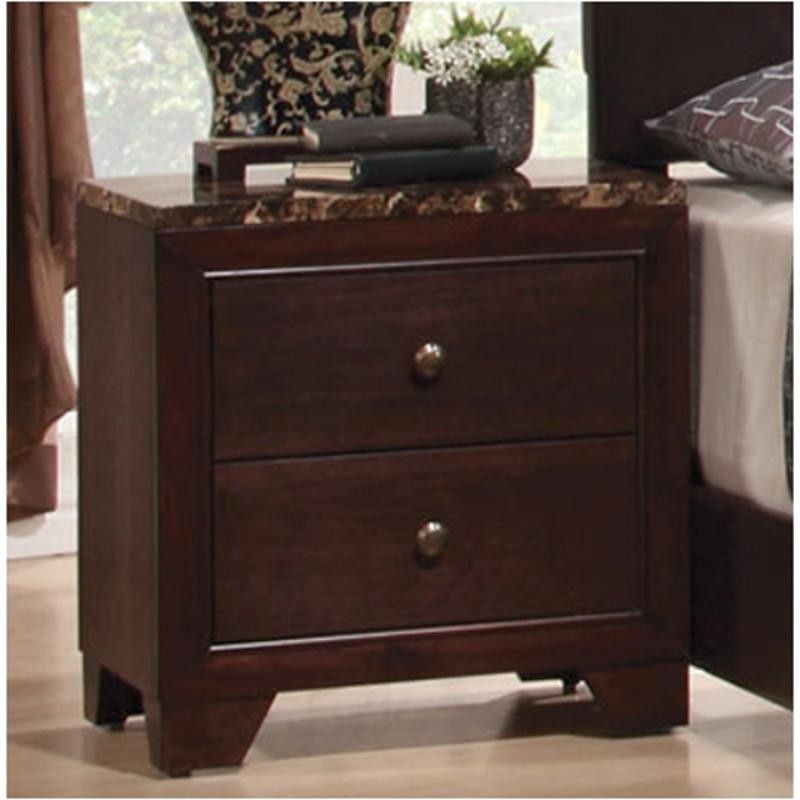 Conner 2 drawer Rectangular Nightstand Cappuccino 👍FREE FINANCING AVAILABLE❗NO CREDIT CHECK❗