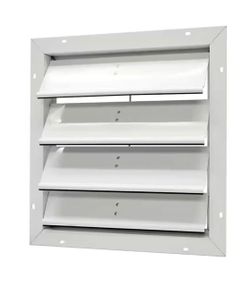 Master Flow SGM20 White Automatic Gable End Shutter